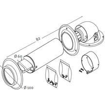 Image du produit KIT VENTOUSE HORIZONTALE CONDENS 60/100