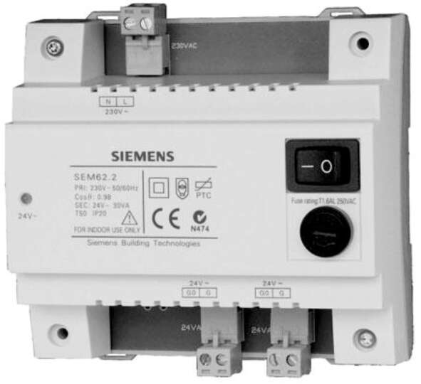 Image du produit TRANSFORMAT.230V/24V SEM62.2 PROTECTION THERMIQUE PRIMAIRE