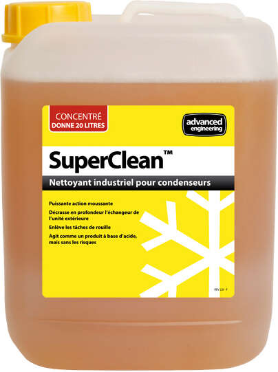 Image du produit SuperClean (bidon de 5 L) nettoyant concentré puissant pour condenseurs extérieu