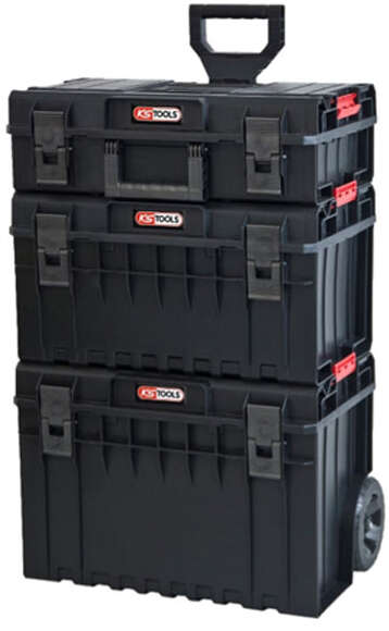 Image du produit Ensemble de caisses SCM avec trolley, 3 pi&egrave;ces