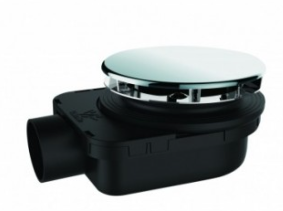 Image du produit Bonde ultra-plate receveur &Oslash;90mm, SMART, capot inox serti, H. 48mm, &agrave; coller