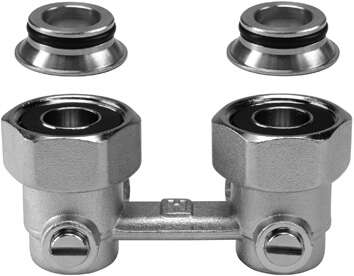 Image du produit R&eacute;partiteur en H &agrave; c&ocirc;ne s&eacute;par&eacute; &eacute;querre filet&eacute;