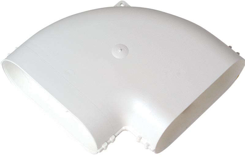 Image du produit Coude Minigaine blanc 90&deg; horizontal &eacute;quivalent D80 (40x100)