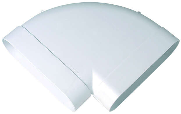 Image du produit Coude Minigaine blanc 90&deg; horizont.&eacute;quivalent D125 (60x200)