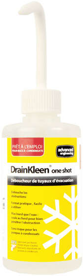 Image du produit DrainKleen One Shot (flacon de 250 ml) d&eacute;boucheur de tuyaux d'&eacute;vacuations
