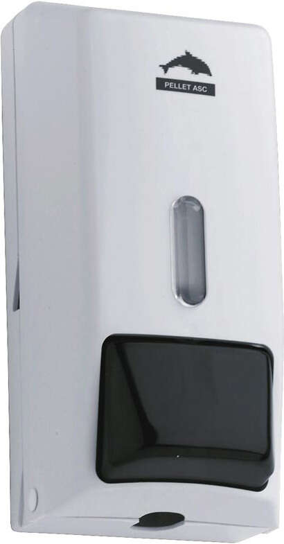 Image du produit Distributeur savon liquide 255 x 120 x 100 mm, 750 ml, abs blanc, &agrave; cl&eacute;