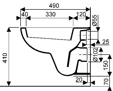 Image du produit Pack WC susp Geberit Renova Compact 48cm, abat standard, blc