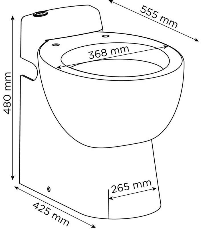 Image du produit Sanicompact Pro Eco+, WC uniquement