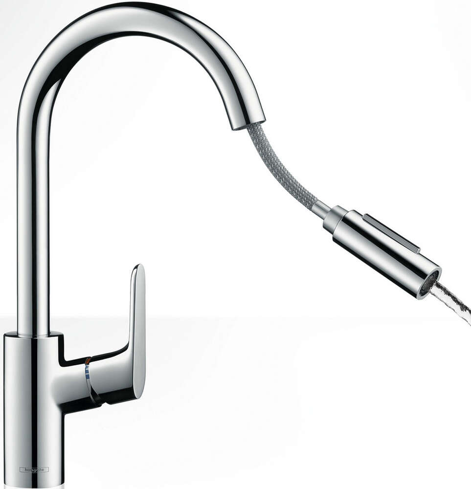 Image du produit Mitigeur de cuisine 240, avec douchette extractible 2 jets chrom&eacute;