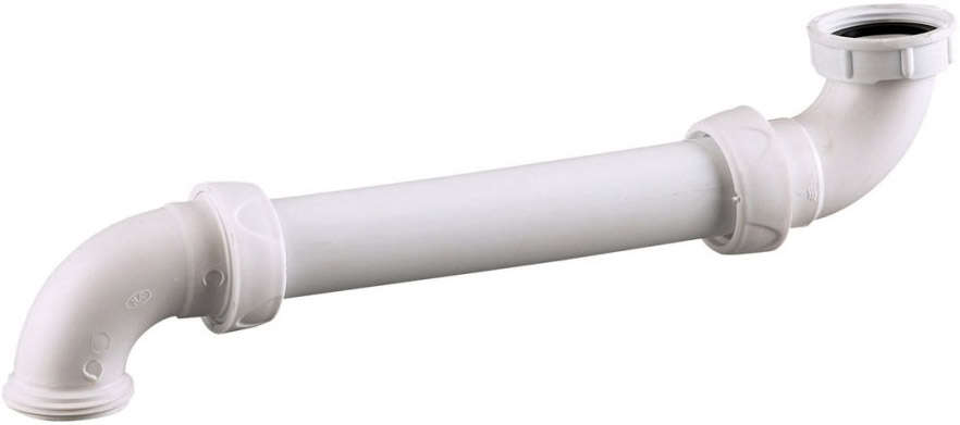 Image du produit Tubulure gain d'espace lavabo, entraxe de 95 &agrave; 260mm, entr&eacute;e et sortie 1"1/4