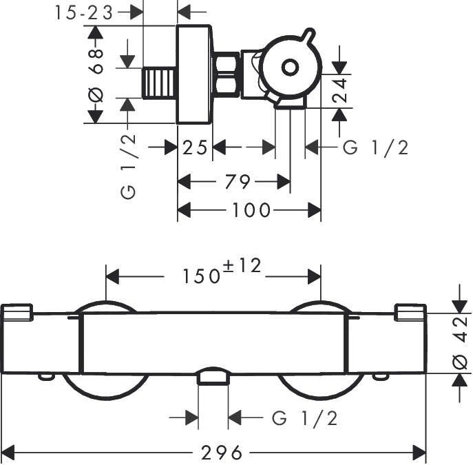 Image du produit Mitigeur Thermostatique 1001 CL douche Ecostat