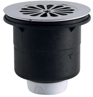 Image du produit Bonde receveur &Oslash;90mm, grille inox &Oslash;115mm, sortie verticale &Oslash;40mm