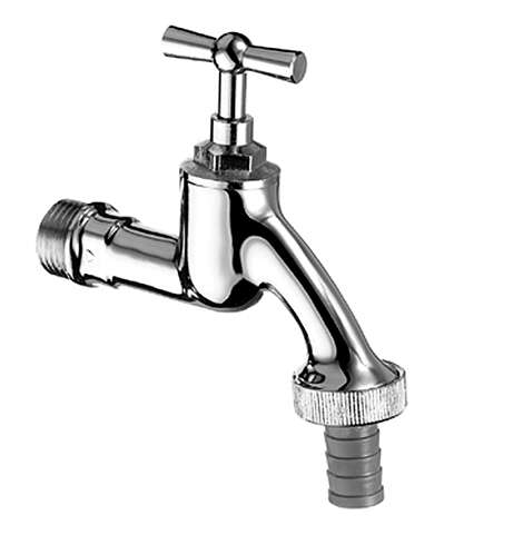 Image du produit SCHELL Robinet double service t&ecirc;te &agrave; potence, 1/2", chrome mat