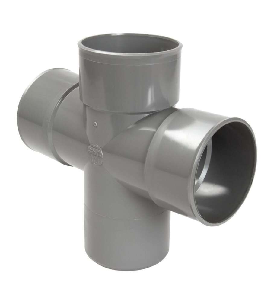 Image du produit Culotte et embranchement double parall&egrave;le, 87&deg;30, MF, &Oslash; 100 mm