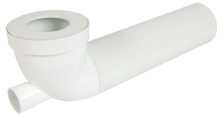 Image du produit Pipe longue de WC avec piquage femelle &Oslash; 40, en PVC blanc, &Oslash; 100