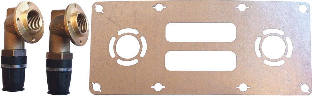 Image du produit PLATINE ROBIFIX DOUBLE 150mm POUR MITIGEUR &Oslash;16 x 1/2" (1)