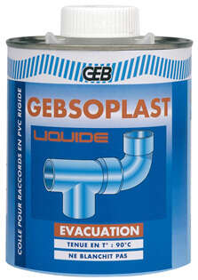 Image du produit COLLE PVC GEBSOPLAST GEL 1L + PINCEAU