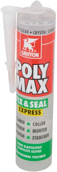 Image du produit Poly Max Fix&Seal Express crystal - cartouche 300 G