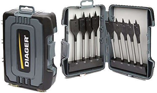 Image du produit Coffret 9 m&egrave;ches plates attachement quick-lock 14-16-18-20-22-24-26-28-30mm