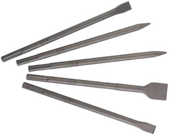 Image du produit Mal. 5 pics et burins SDS-Max 2 pics 18x400; 2 burins 24x400; 1 burin 50x360