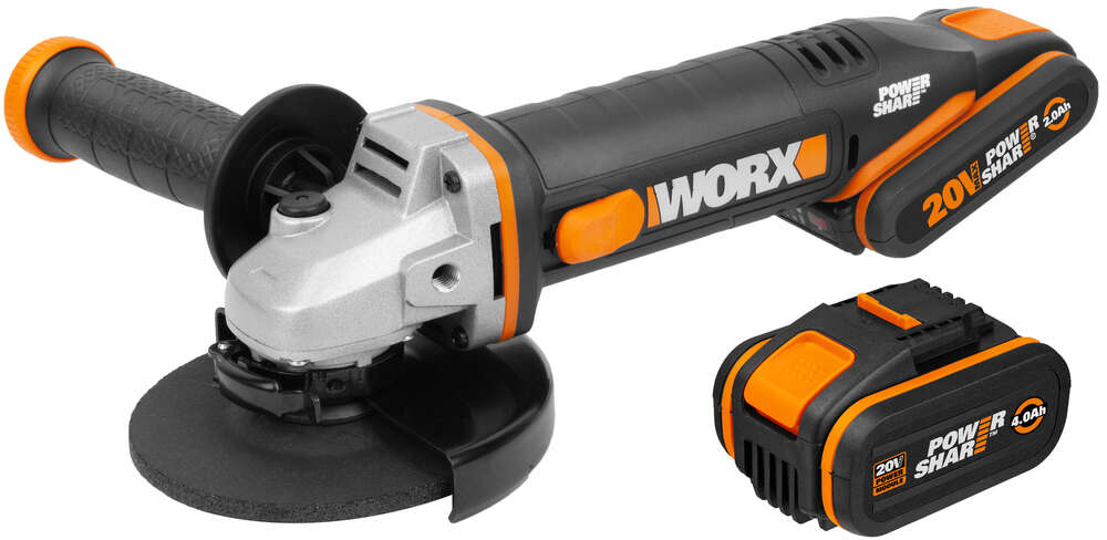 Image du produit MEULEUSE ANGLE D.125 20V x2 ACCU 4AH/2AH