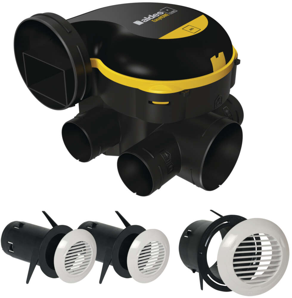 Image du produit Kit VMC simple flux EasyHOME Auto COMBLES + 3 grilles BIP
