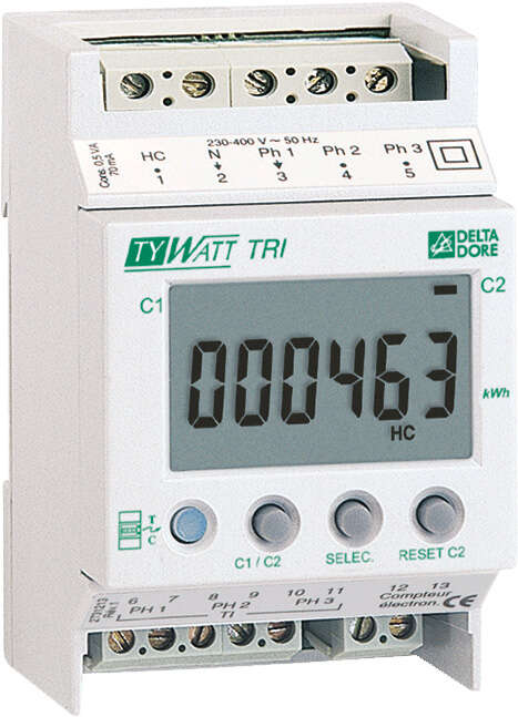Image du produit Tywatt Tri | Indicateur de consommations pour compteur triphas&eacute;