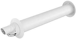 Image produit Terminal horizontal Rolux Condensation D60/100mm long.800mm excentrique blanc