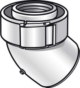 Image produit 1 COUDE 45&deg;BLANC 80/125 CONDENS