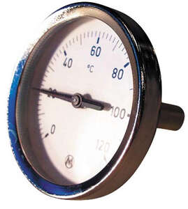 Image produit Thermom&egrave;tre 80 axial plongeur 45 Cadran 0 / 120&deg;