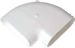 Image produit Coude Minigaine blanc 90&deg; horizontal &eacute;quivalent D80 (40x100)