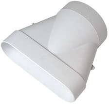 Image produit Raccord Minigaine blanc mixte droit &eacute;quivalent D125 (60x200)