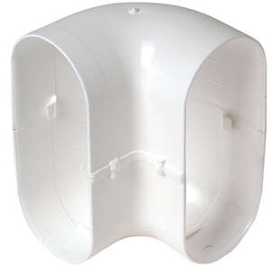 Image produit Coude Minigaine blanc 90&deg; vertical &eacute;quivalent D80 (40x100)