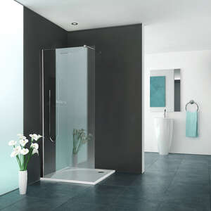 Image produit Paroi walk-in EQUI EITWF L120 2M argent poli v.clair clean