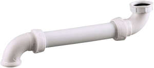 Image produit Tubulure gain d'espace lavabo, entraxe de 95 &agrave; 260mm, entr&eacute;e et sortie 1"1/4