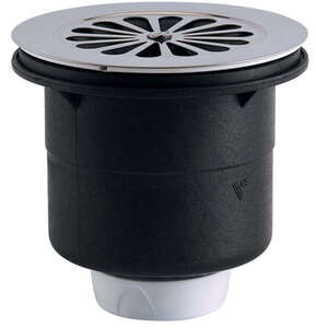 Image produit Bonde receveur &Oslash;90mm, grille inox &Oslash;115mm, sortie verticale &Oslash;40mm