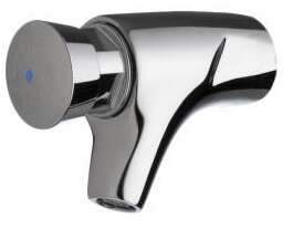 Image produit P504s Robinet simple lavabo mural temporis&eacute; 15s, froid G1/2