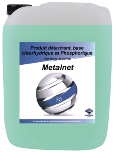 Image produit METALNET   5 L  LE BIDON PRODUIT D&Eacute;TARTRANT BASE CHLORHYDRIQUE ET PHOSPHORIQUE