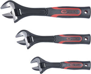 Image produit Jeu de 3 cl&eacute;s &agrave; molette &agrave; manche bi-mati&egrave;re, 8" - 10" - 12"