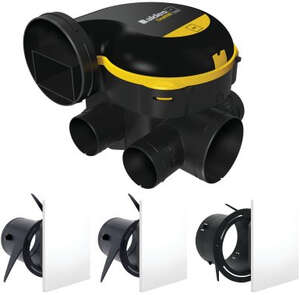 Image produit Kit VMC simple flux EasyHOME Auto COMBLES + 3 grilles ColorLINE