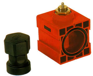 Image produit REHAU collecteur polym&egrave;re modulable  ; &eacute;l&eacute;ment d&eacute;part rouge